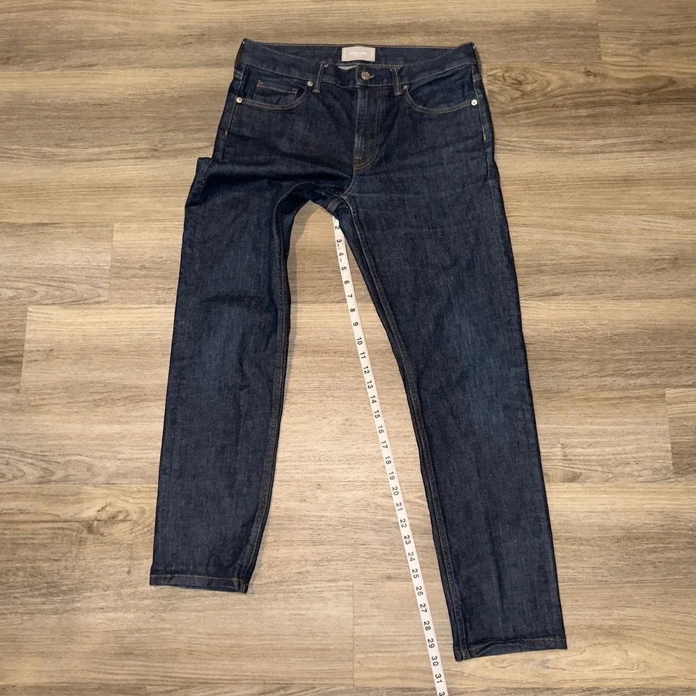 Everlane Athletic Slim Jeans Dark Wash Stretch Denim Mens 31x30